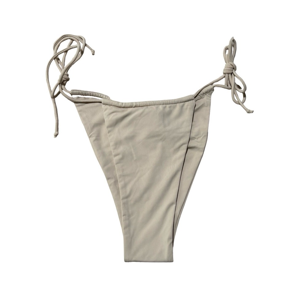 NWT Riot Swim Bixi Bikini Bottom Coconut Beige Side‎ Tie Size Small - Picture 2 of 4